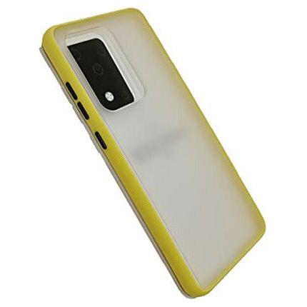 CP&A Protective Phone Case Cover - Hard Case for Samsung Galaxy S20 Ultra, Shockproof Phone Case with Coloured Buttons, Scratch-proof, Slim Fit, Protective Bumper Cover for Samsung S20 Ultra (Yellow) 0