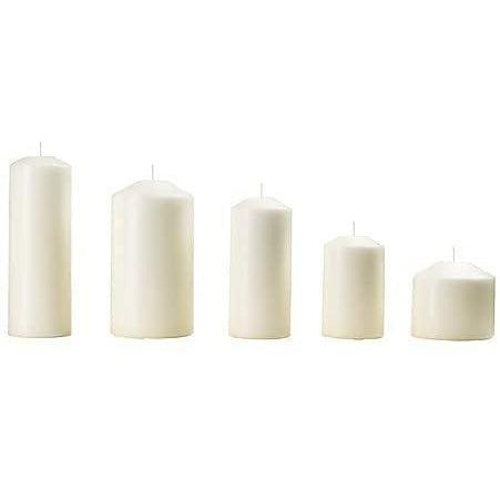 Ikea 3 x Unscented block candle, set of 5, natural 0