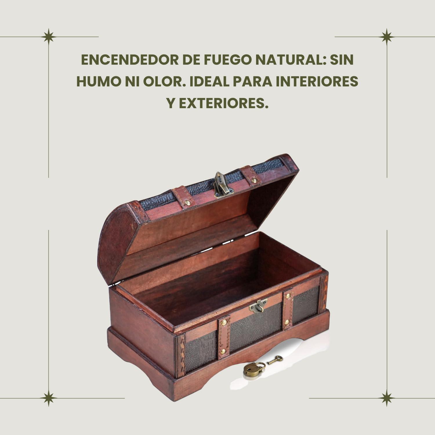 BRYNNBERG - Pirate Treasure Chest Storage Box - Croco 30x17x16cm - Durable Wooden Treasure Chest with Lock - Unique Handmade Decorative Wood Storage Box - Vintage Wood Chest Box - The Best Gift 1