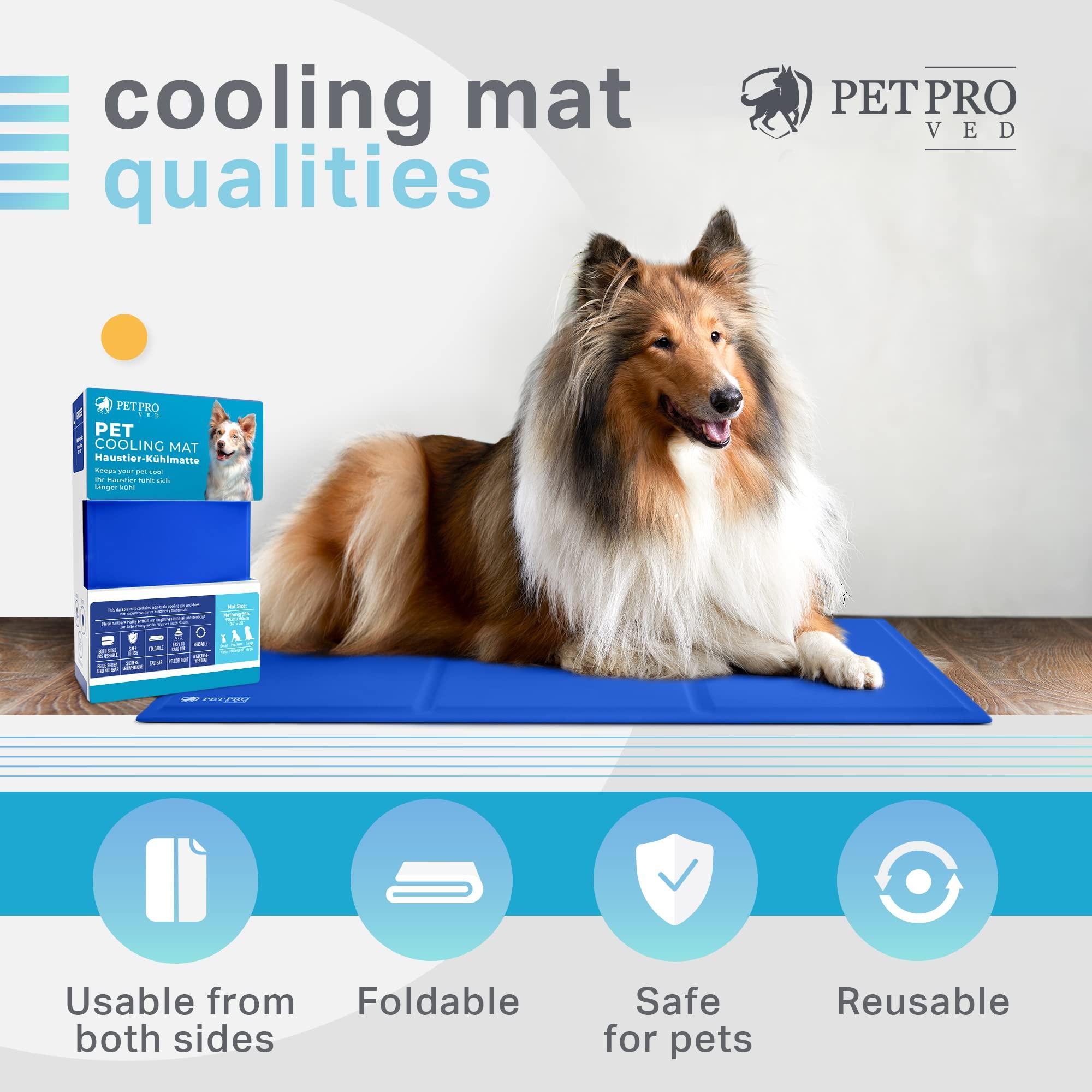 PETPROVED Dog Cooling Mat for Dogs Cats Cool Mat for Dogs Cat Pet Cooling Mat for Cats Dogs 90x50 cm Waterproof Cat Dog Cooling Mat 6