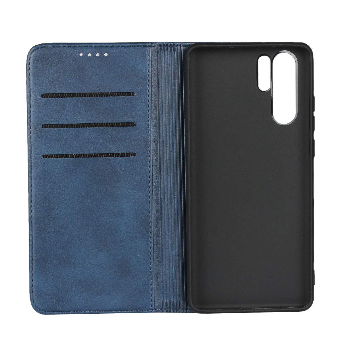 SailorTech Huawei P30 Pro Wallet Case, Premium PU Leather Case Flip Cases Folio Cover with Kickstand Card Slots Holder Strong Magnetic Closure Phone Case - Navy Blue 1