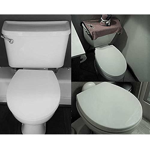 Soft Close Toilet Seat, Oval Toilet Seat, Quick-Release for Easy Cleaning, Standard Size Toilet Seat, Durable Loo Seat, Comes with Dual Fitting (USE Top Or Bottom Fitting), by AANÂ® 1