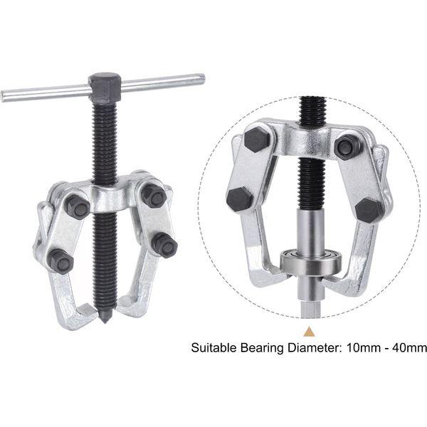 sourcing map 2.36" 2-Jaw Gear Puller for Bearings, Pulleys Remove, High Carbon Steel Separate Lifting Device 4