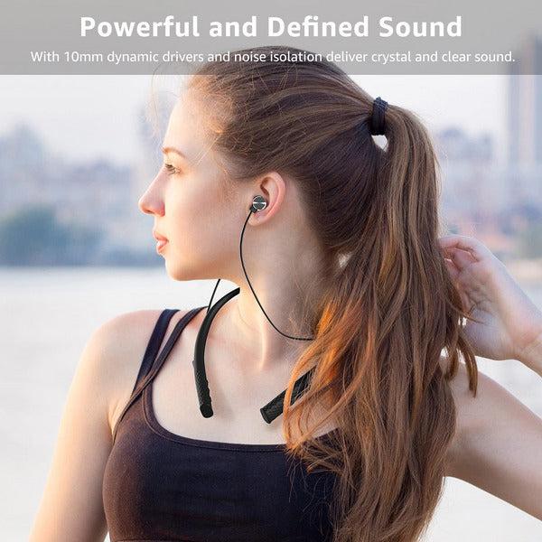 Wireless Headphones Bluetooth IPX5 Waterproof Sports Wireless Earphones 12 Hours Playtime Magnetic Earbuds for Workout Running Gym 2