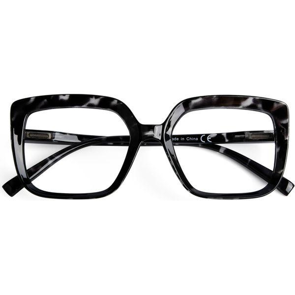 Eyekepper Reading Glasses for Women Large Frame Readers Eyeglasses Oversize - Black/Tortoise +2.25