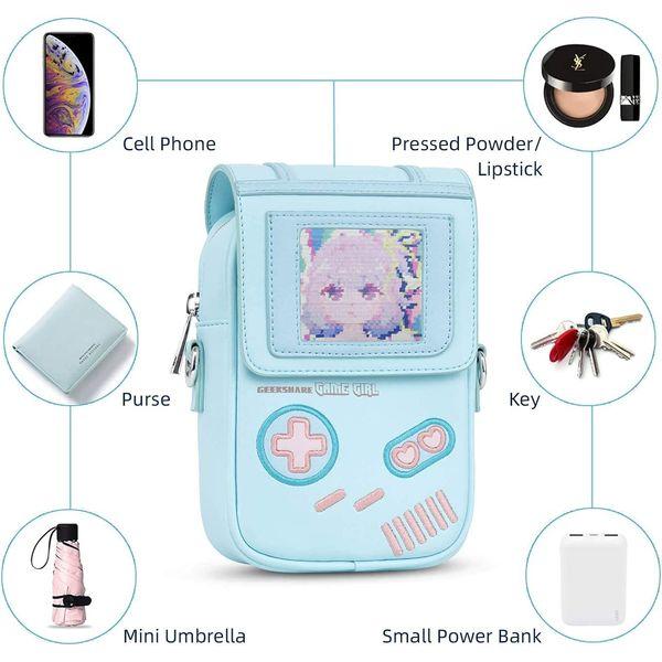 GeekShare Game Girl Crossbody Bag Backpacks Bag Purse with DIY Card Slot For Women, Convenient, Fashion & Light weight 1