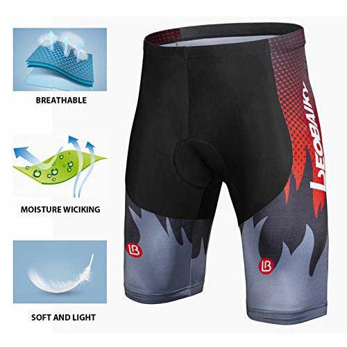 Cycorld Men's Cycling Shorts 4D Padded Road Bike Shorts Breathable Quick Dry Bicycle Shorts Cycling Underwear (XL, Red) 1