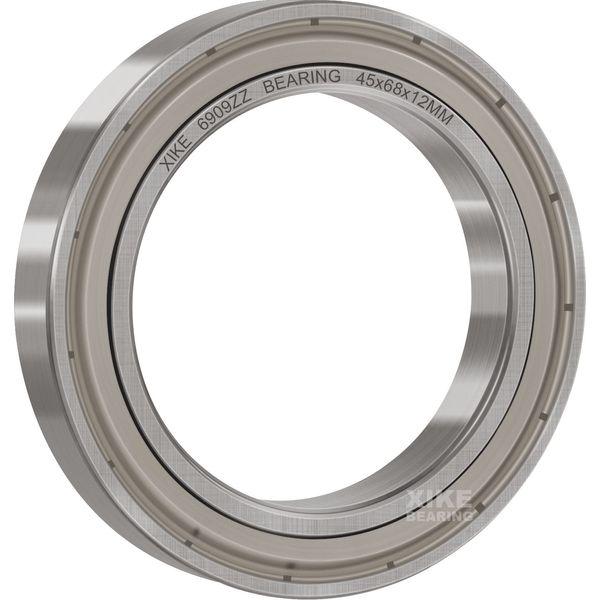 XIKE 6909ZZ Ball Bearings 45x68x12mm Bearing Steel and Metal seals, Pre-Lubricated, 6909-2Z Deep groove ball bearing with seals or shields, Pack of 10. 2