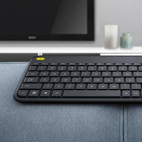 Logitech K400 Plus Wireless Livingroom Keyboard, AZERTY French Layout - Black 2