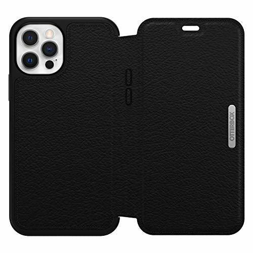 OtterBox for Apple iPhone 12/iPhone 12 Pro, Premium Leather Protective Folio Case, Strada Series, Black - Non-Retail Packaging 2