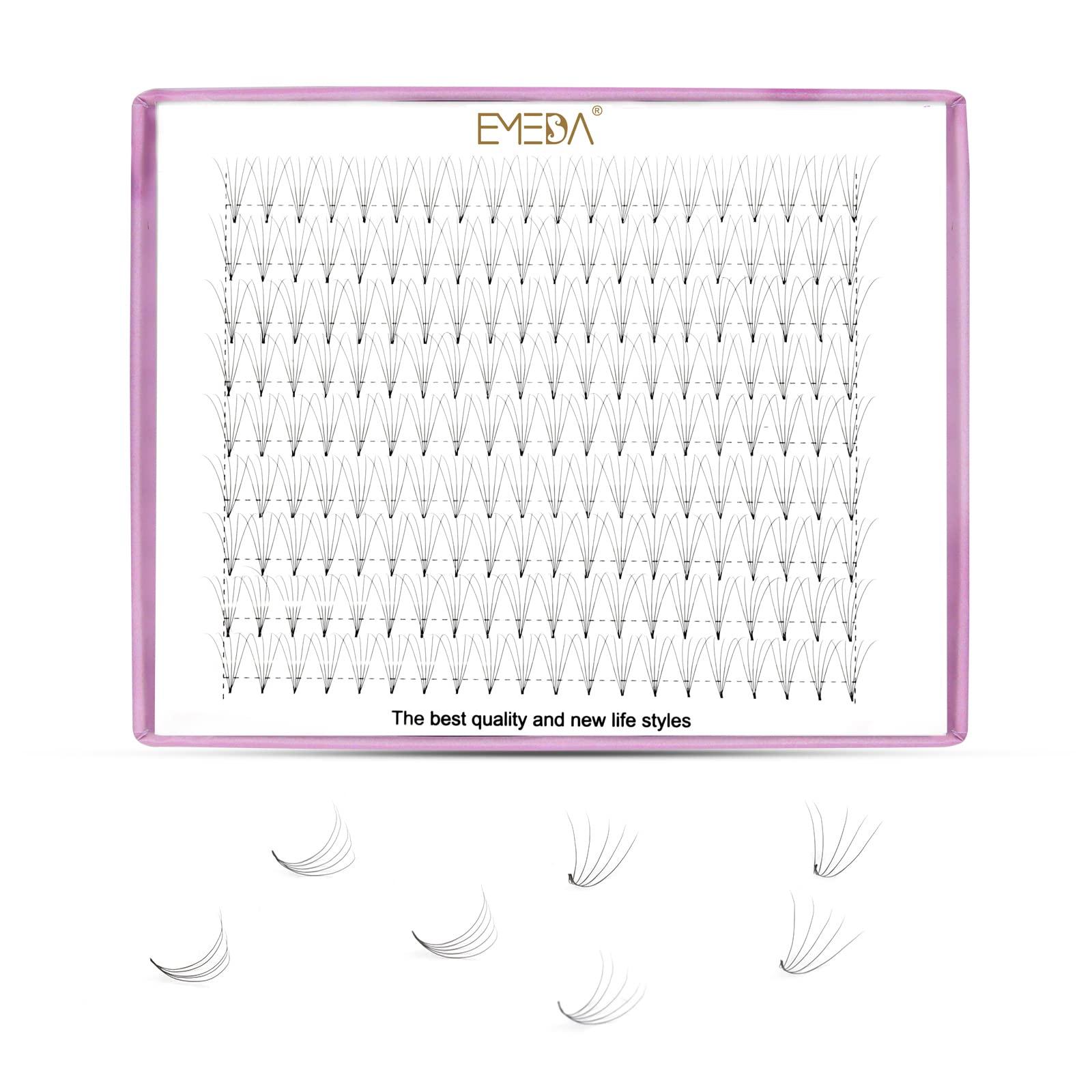 9 Rows Volume Lashes 5D Premade Volume Fans Eyelash Extensions D Curl .07mm Volume Eyelashes 11mm Premade Fans 0.07 Russian Cluster Volume Eyelashes (5D 11mm)