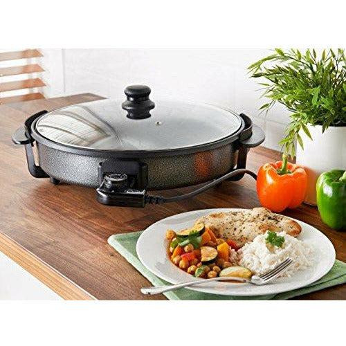 Quest 35410 30cm Multi-Function Electric Cooker Pan with Lid, 1500 W, Aluminium 4