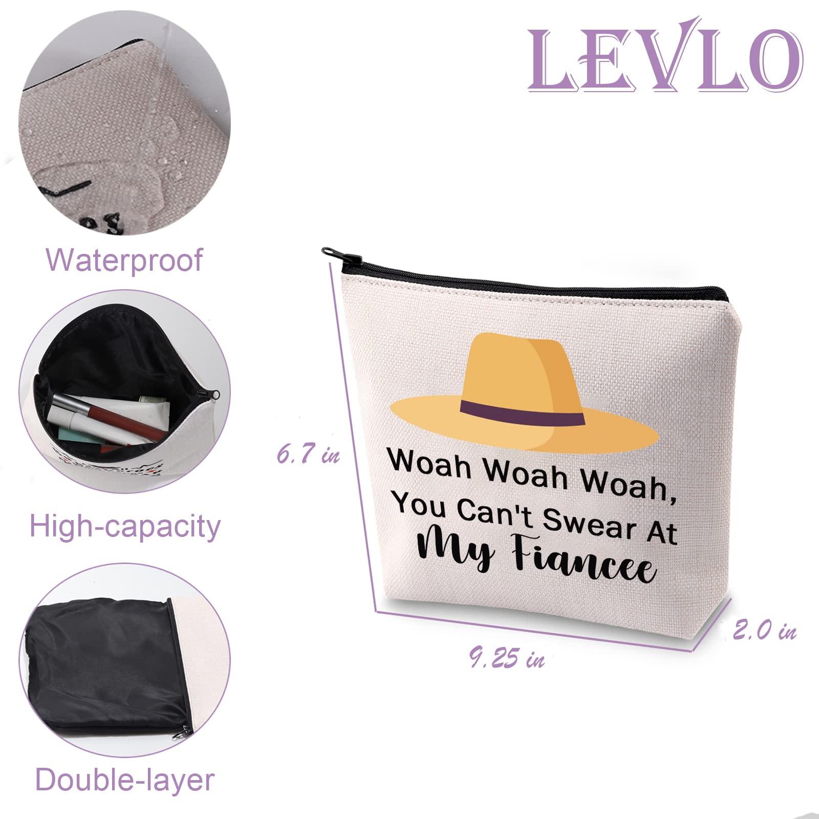 LEVLO Brother Movie Gift You Can't Swear At My Fiancee Makeup Bag Funny Fiancee Travel Zipper Pouch, At My Fiancee 1