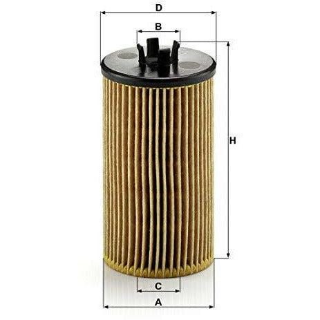 MANN-FILTER HU 612/2 x oil filter, for cars 1