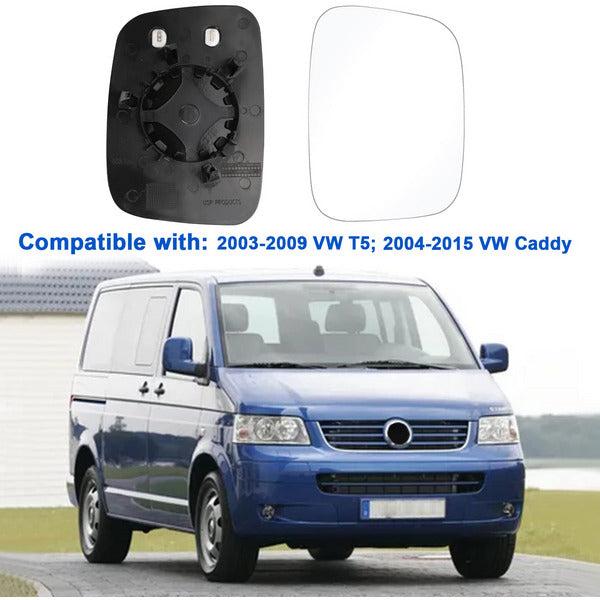 Heated Wing Mirror Glass With Backing Plate Compatible with VW T5 2003-2009,VW Caddy 2004-2015 (Left) 3