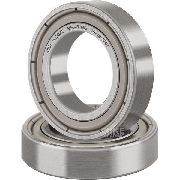 XIKE 2 pcs 6808ZZ Ball Bearings 40x52x7mm, Pre-Lubricated and Bearing Steel & Double Metal Seals,6808-2Z Deep Groove Ball Bearing with Shields 0