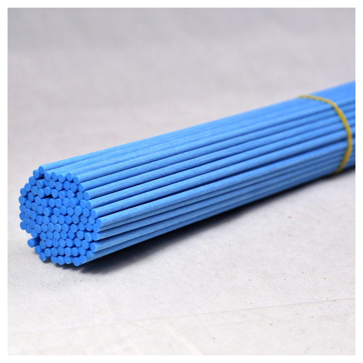 Ougual 100 Pieces Fiber Diffuser Replacement Sticks For Aroma Fragrance (25cm x 3mm, Ice Blue) 1