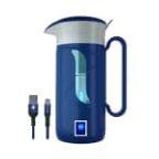 GOSOIT UV Water Filter Pitcher Purifier Water Purification Jug Dispenser Removes Chlorine Various Germs for Home Office and Emergency 1500ML/51oz (Dark Green) (Blue) 0