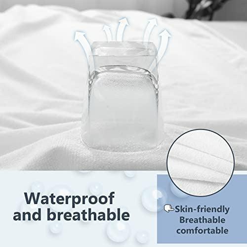 Amazon Brand -UmiÂ Waterproof Anti Bed bug Mattress Protector, Mattress Encasement Cover With Zipper, Breathable Hyporallergenic Cotton Terry - 80x200cm+16cm 4