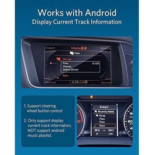 Airdual Bluetooth 5.0 aptX-HD Adapter for 30 pin iPod iPhone Music Interface Include Audi VW Porsche Mercedes BMW Land Rover( AMI iPod iPhone Cable NOT Included) 4