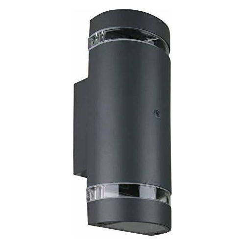 LASIDE Dusk to Dawn Outdoor Wall Lights, Max 35W GU10 Aluminium Up Down Outside Wall Lights, IP44 Waterproof Anthracite Grey Garden Lights for Front Door, Patio, Terrace, Hallway, Porch, Post, Garage 0