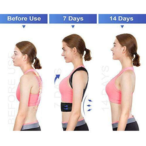 Slimerence, Adjustable Posture Corrector Back Shoulder Lumbar Waist Support Belt for Men and Women - Comfortable and Discreet, Pain Relief, Improve Posture L(31-35") 4
