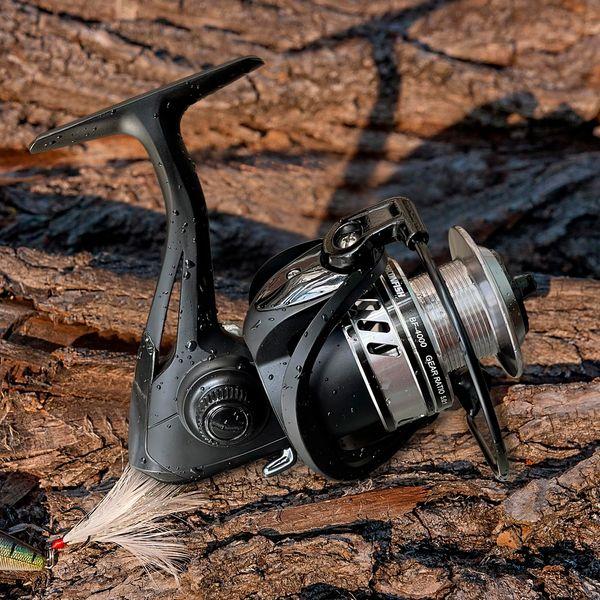 Ashconfish Fishing Reel, Freshwater and Saltwater Spinning Reel, Come with 109Yds Braid line. Lightweight Body, 5.0:1 Gear Ratio, 7+1 Steel BB, Max 17.6lbs Carbon Drag, Metal Spool &Handle,BF2000 2