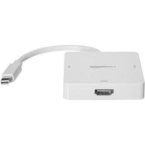 AmazonBasics Mini DisplayPort to HDMI/DVI/VGA Adapter - White 2