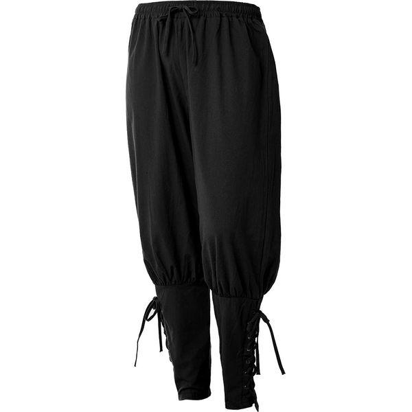 COSDREAMER Men's Medieval Pants Viking Pirate Costume Trousers Black 2