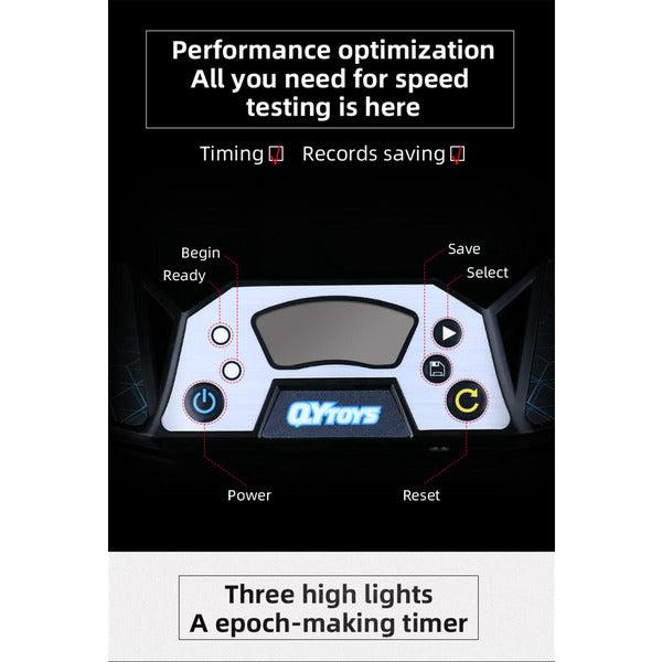 Taolele Qiyi Speed Cube/Cup Timer with 80X30cm Speed Cube Mat Touch Control Timer, Professional Timer Machine with Display Speed Cube Timer for Speed Cube Race Stack Competition (with Data Cable) 2