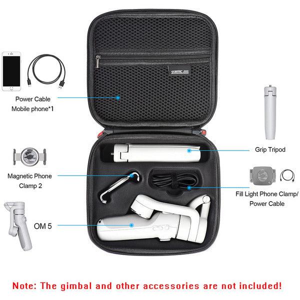 Supfoto Carrying Case for DJI OM5 Portable Shoulder Bag Waterproof Travel Case for DJI OM5 Gimbal Stabilizer, Black 1