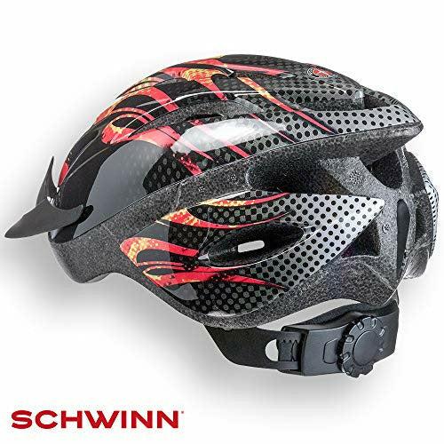 Schwinn Boys' Thrasher Lightweight Microshell Bicycle, Skate, Skateboard, Scooter Helmet With Dial Fit Adjust, 5-8 years Kids, Black with Orange and Yellow, 47 - 53cm 3