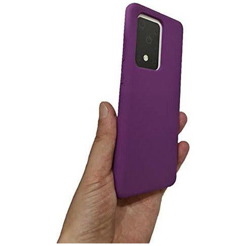 CP&A Protective Phone Case - Liquid TPU Silicone Gel Rubber Case for Samsung S20 Ultra, Shock-Absorption Bumper Light Anti-Scratch Protective Shell Cover for Samsung Galaxy S20 Ultra (Deep Purple) 2