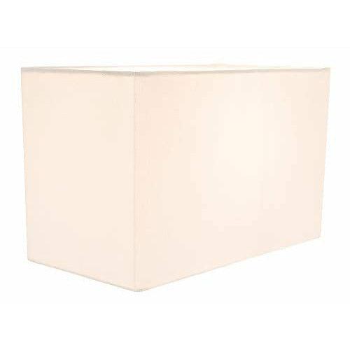 Contemporary and Stylish Ivory White Linen Fabric Rectangular Lamp Shade for Wall Ceiling or Table - 29cm Length 60w Maximum Suitable for The Home or Commercial Usage by Happy Homewares 3