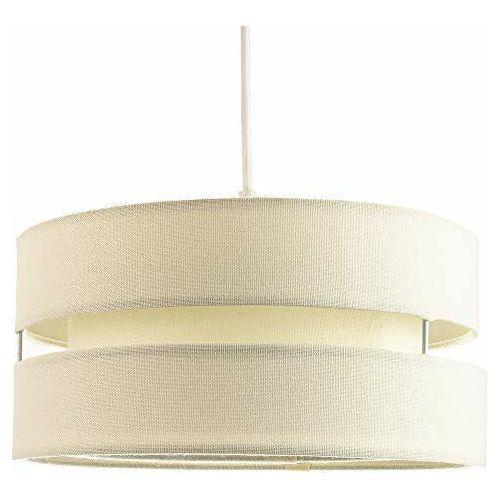 Contemporary Quality Cream Linen Fabric Triple Tier Ceiling Pendant Light Shade | 60w Maximum | Designer Style | 26cm Diameter by Happy Homewares 0