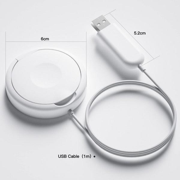 PZOZ 2 in 1 Wireless Charger Pad,15W Fast Portable Charging Station Compatible with iPhone Magsafe Magnetic Apple Watch AirPod iWatch (USB-A) 3