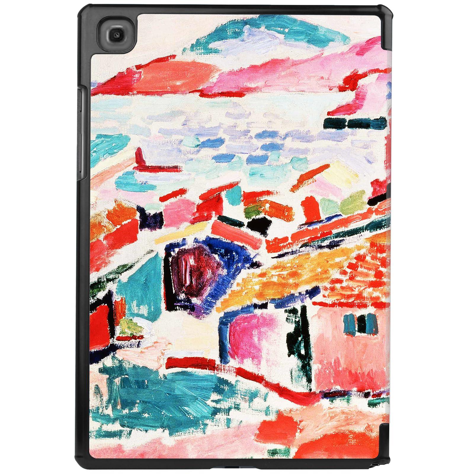 Berkin Arts Samsung Galaxy Compatible with Tab A7 Case 10.4 Inch Model SM-T500/T505/T507 Tri-Fold Stand Cover Fauvism Vibrant Expressive Colorful (View of Collioure by Matisse) 2