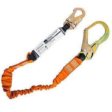 Portwest - Single 140kg Fall Arrest Lanyard with Shock Absorber - Orange - 180cm 0