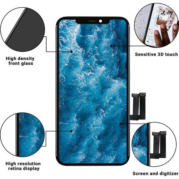 decqle for iPhone 11 LCD Screen Replacement Black Assembly Digitizer Front Panel with Tool Kits 3