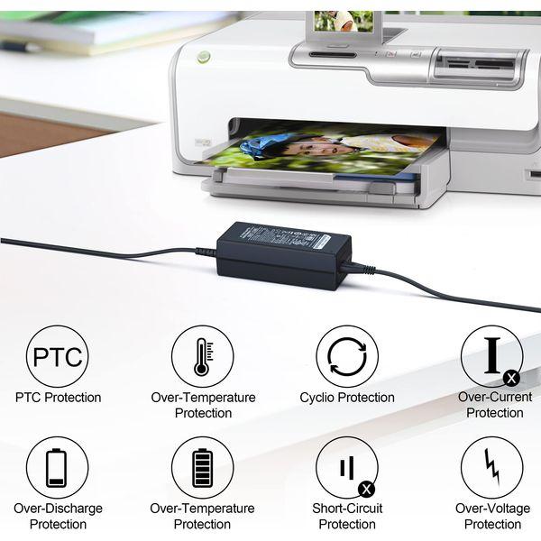 Printer Power Supply Charger for HP 0957-2385, All-IN-ONE 1510 1518 1010 1012 0957-2403, Printer Power Supply for HP Photosmart 1512 2541 2542 2543 2544 2620 (22V 455mA) 3