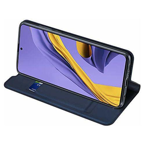 DUX DUCIS Case for Samsung Galaxy A71, Ultra Fit Flip Folio Leather Case Cover with [Kickstand] [Card Slot] [Magnetic Closure] for Samsung Galaxy A71 (Deep blue) 2