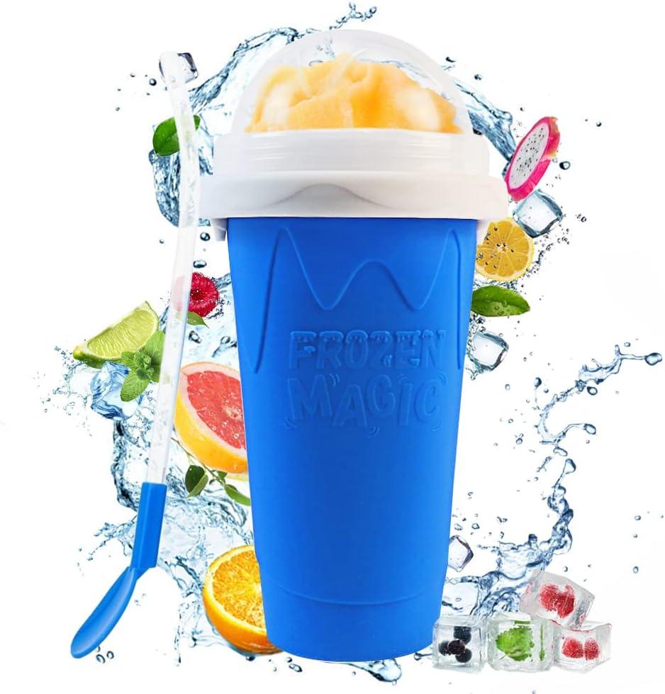Double Layer Silicone Squeeze Cup (Blue)
