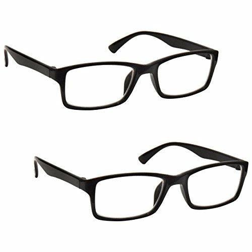The Reading Glasses Company Black Readers Value 2 Pack Mens Womens UVR2092BK +1.50 0