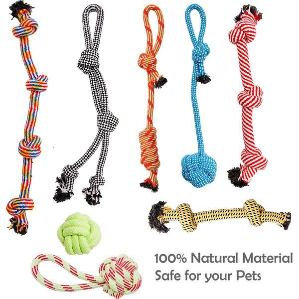 Youngever 8 Pack Dog Rope Toys, Puppy Chew Toys Dog Toys for Medium to Large Dogs 3