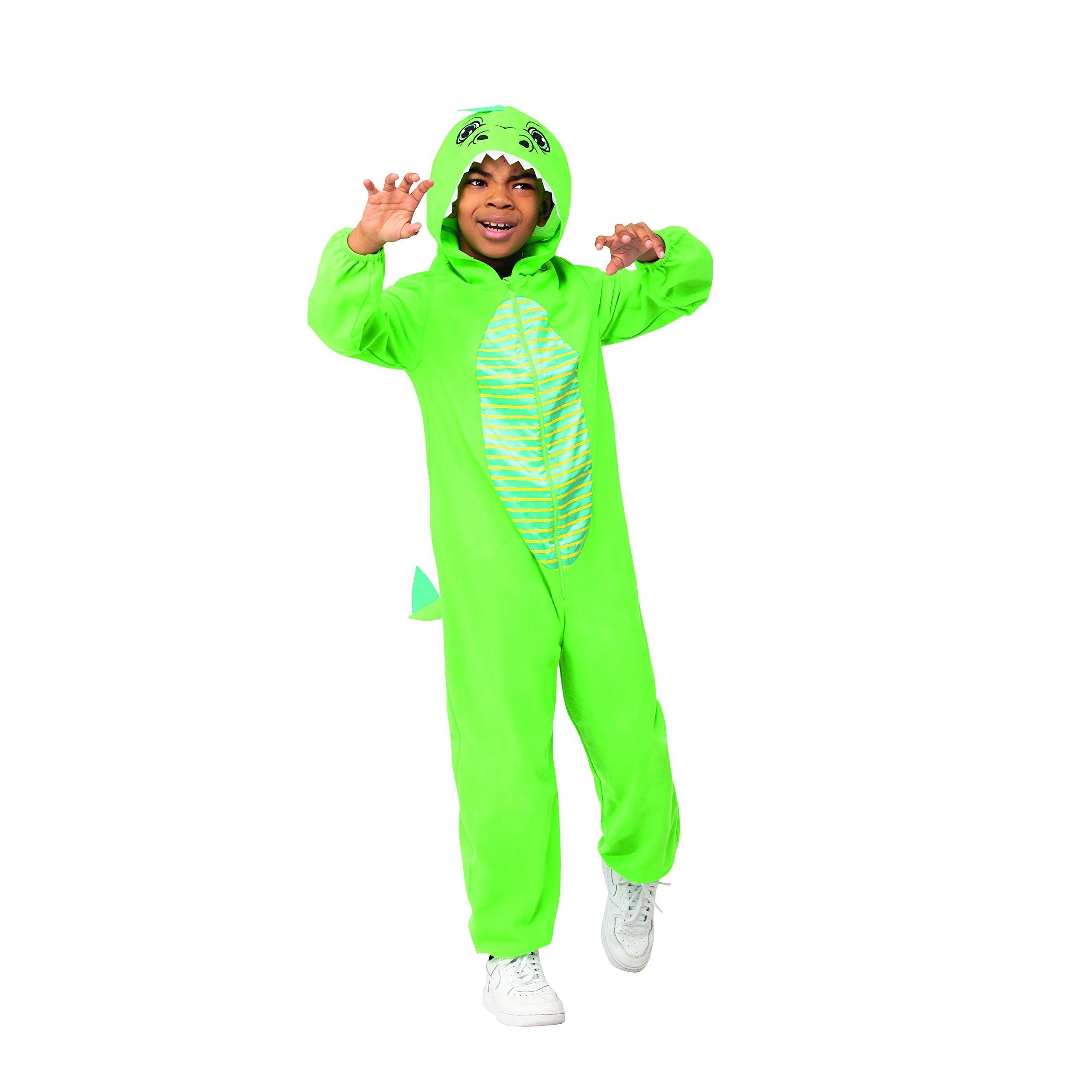 Costume & Party Kids Childs Dinosaur Costume Green (Age 3-4)