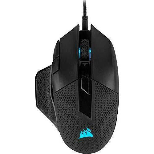 Corsair Nightsword RGB, Tunable FPS/MOBA Optical Gaming Mouse (18000 DPI Optical Sensor, Weight System, 10 Programmable Buttons, RGB Multi-Colour Backlighting) - Black 0