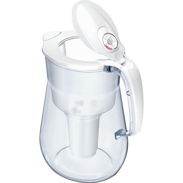 AQUAPHOR Provence White Water Filter Jug - Counter Top Design with 4.2L Capacity, 1 X A5 Filter with added Magnesium included, Reduces Limescale, Chlorine & Microplastics, Perfect for Families. 2