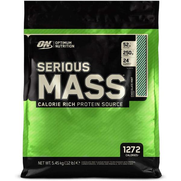 Optimum Nutrition Serious Mass Protein Powder High Calorie Mass Gainer with Vitamins, Creatine Monohydrate and Glutamine, Strawberry, 16 Servings, 5.45 kg, Packaging May Vary 0