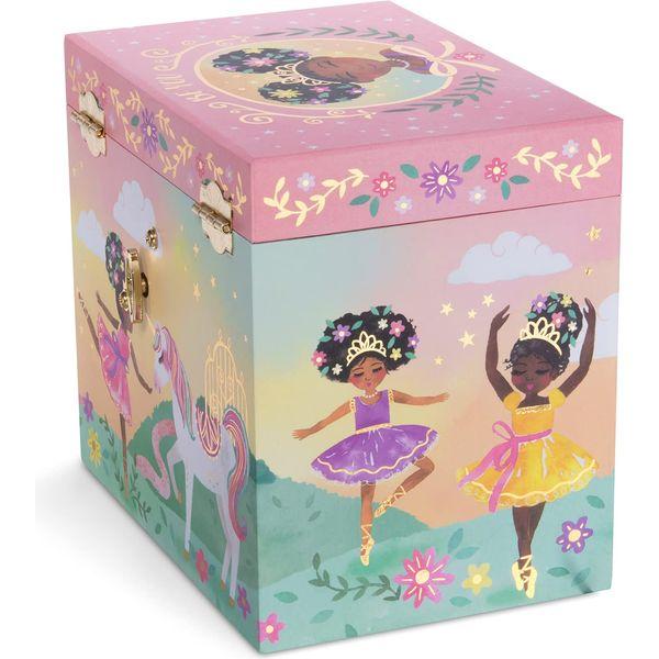 Jewelkeeper Ballerina Music Box & Little Girls Jewellery Set - 3 Ballerina Gifts for Girls - Little Queen Design 3