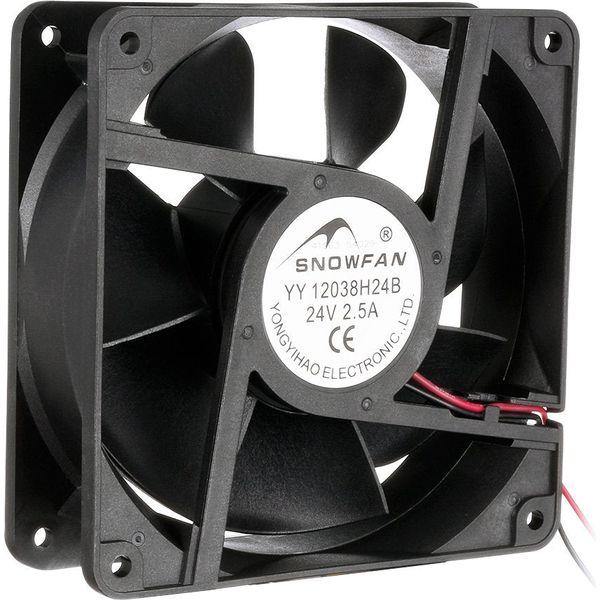 sourcingmap 120mm x 38mm 24V DC Industrial Cooling Fan, 235CFM High Airflow 0